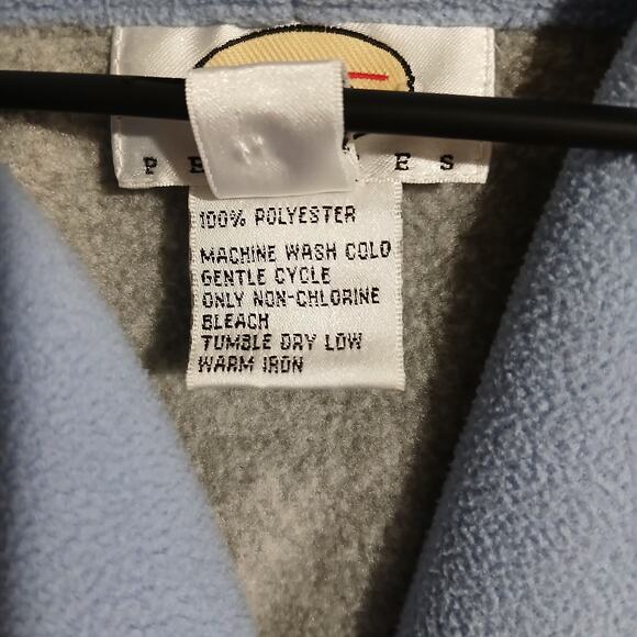 Talbots Petites Woman's S Periwinkle Lightweight Polar Fleece 3-Botton Jacket - Picture 16 of 16